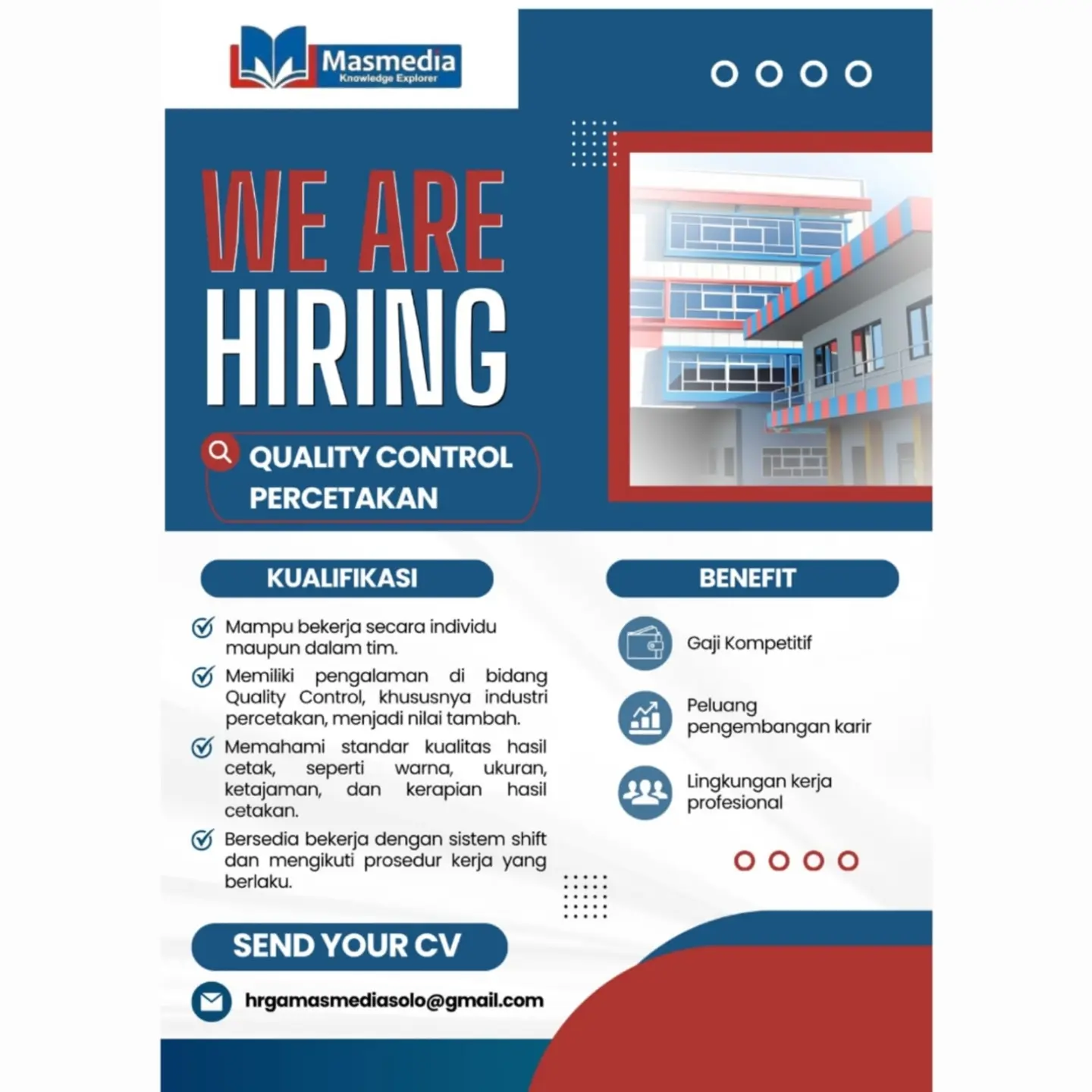 Poster Lowongan Kerja PT Masmedia Buana Pustaka Cabang Solo Slide 2