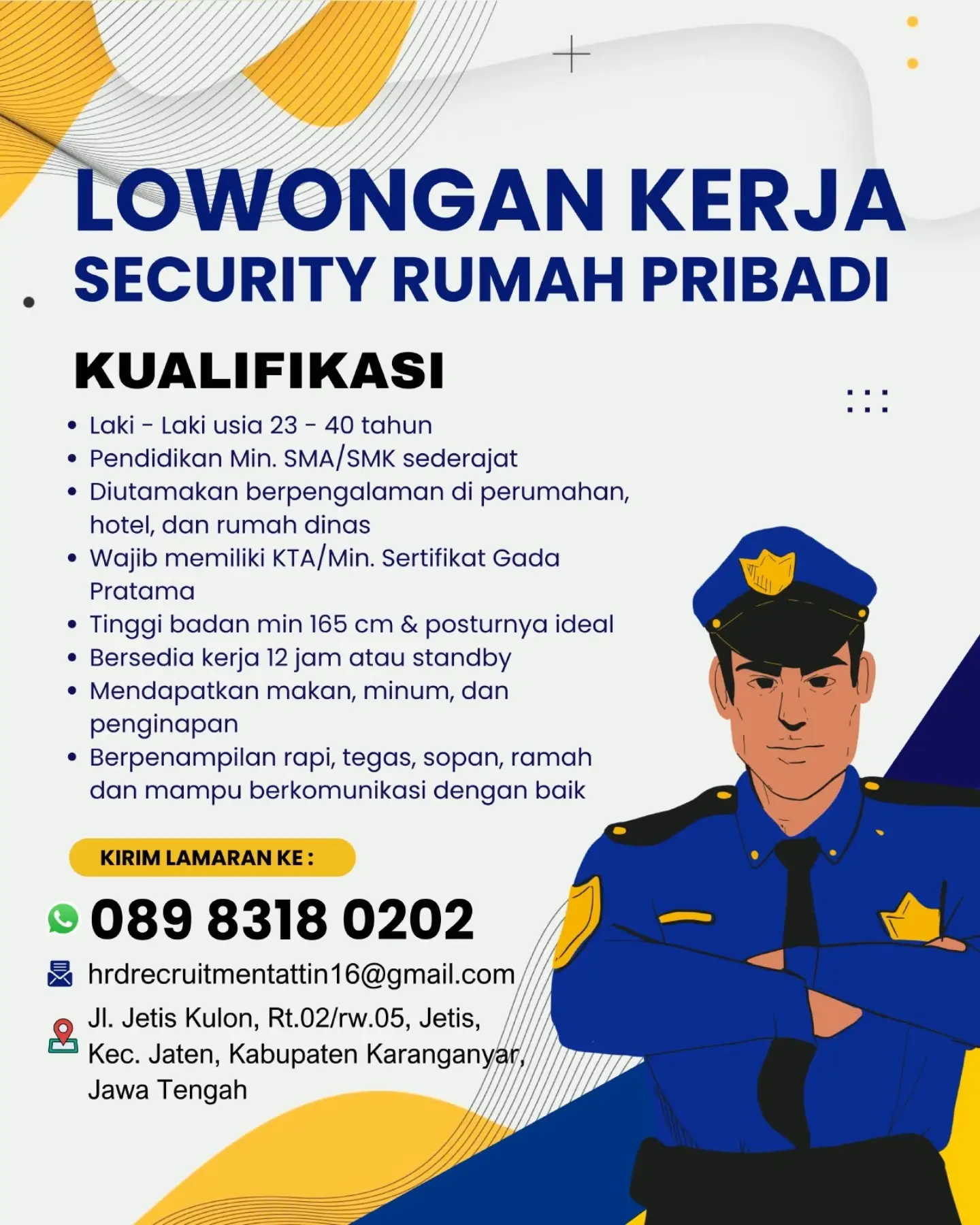 Poster Lowongan Kerja PT Attin Sigaret Indonesia (MPS Jaten) Slide 2