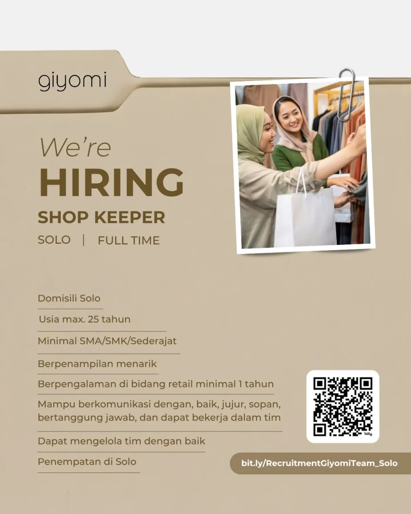 Poster Lowongan Kerja Giyomi Slide 2