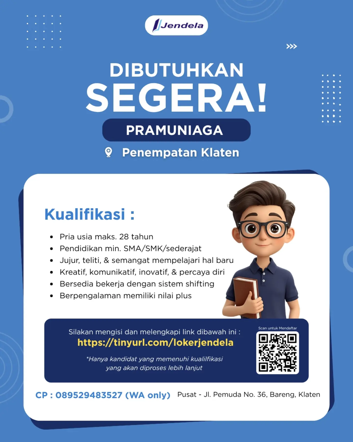 Poster Lowongan Kerja Jendela Slide 2