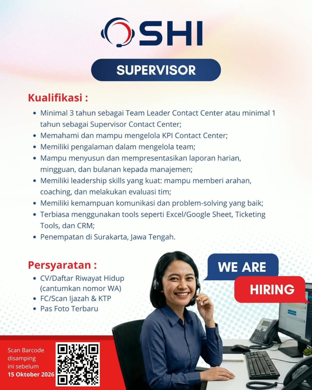 Poster Lowongan Kerja SHI — SINAR HAWILA INDAH Slide 2