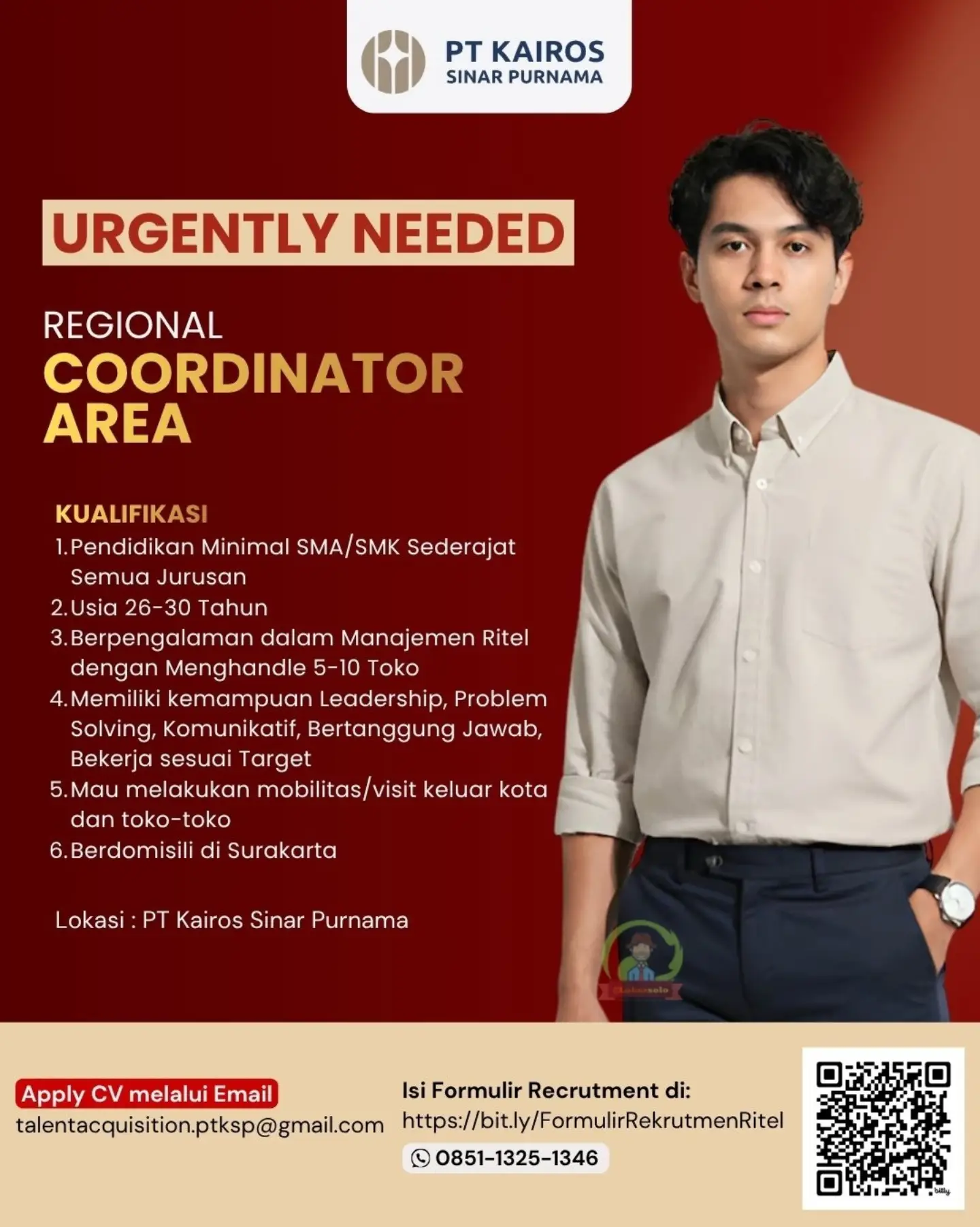 Poster Lowongan Kerja PT Kairos Sinar Purnama Slide 2