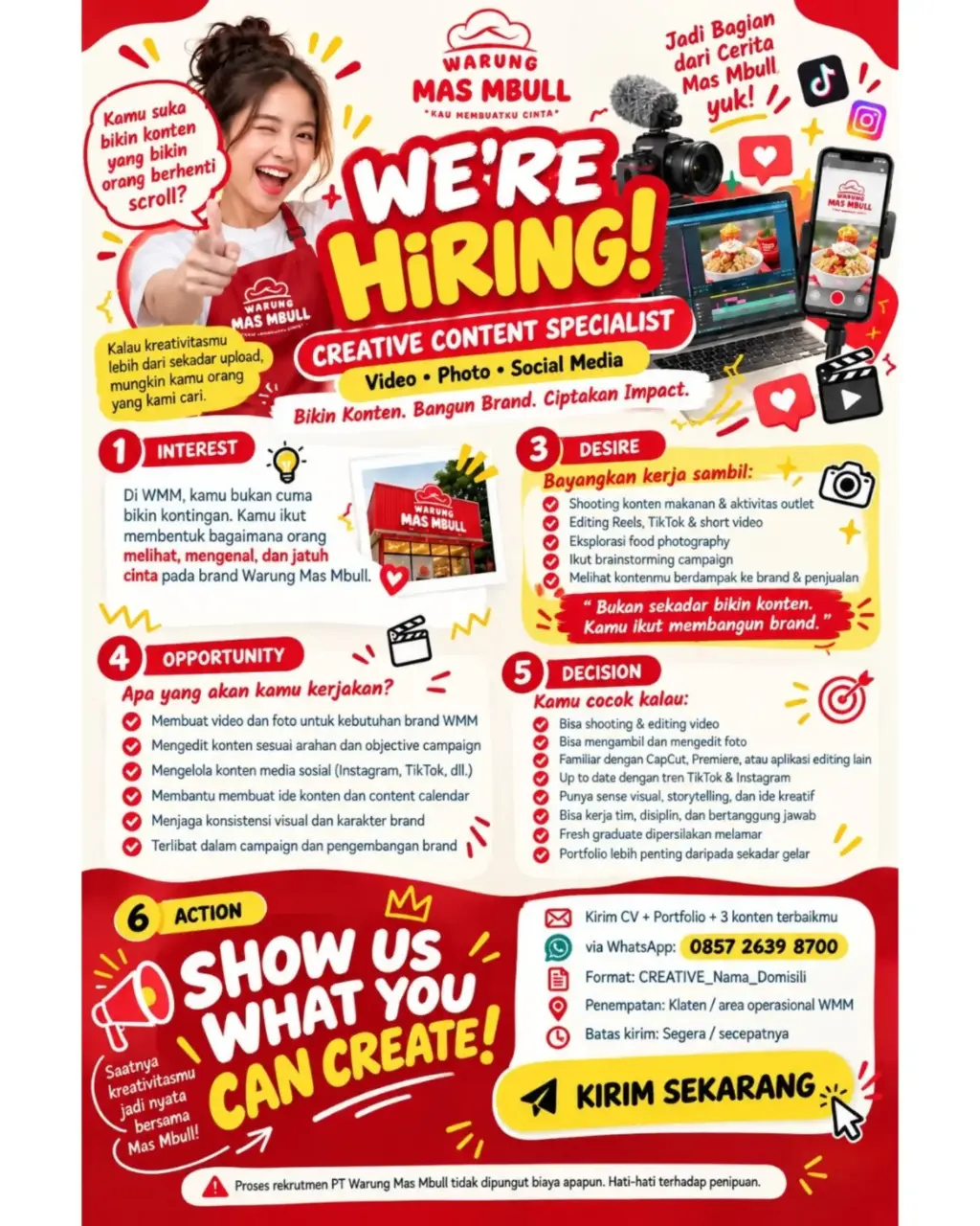 Poster Lowongan Kerja Warung Mas Mbull (PT Warung Mas Mbull) Slide 3