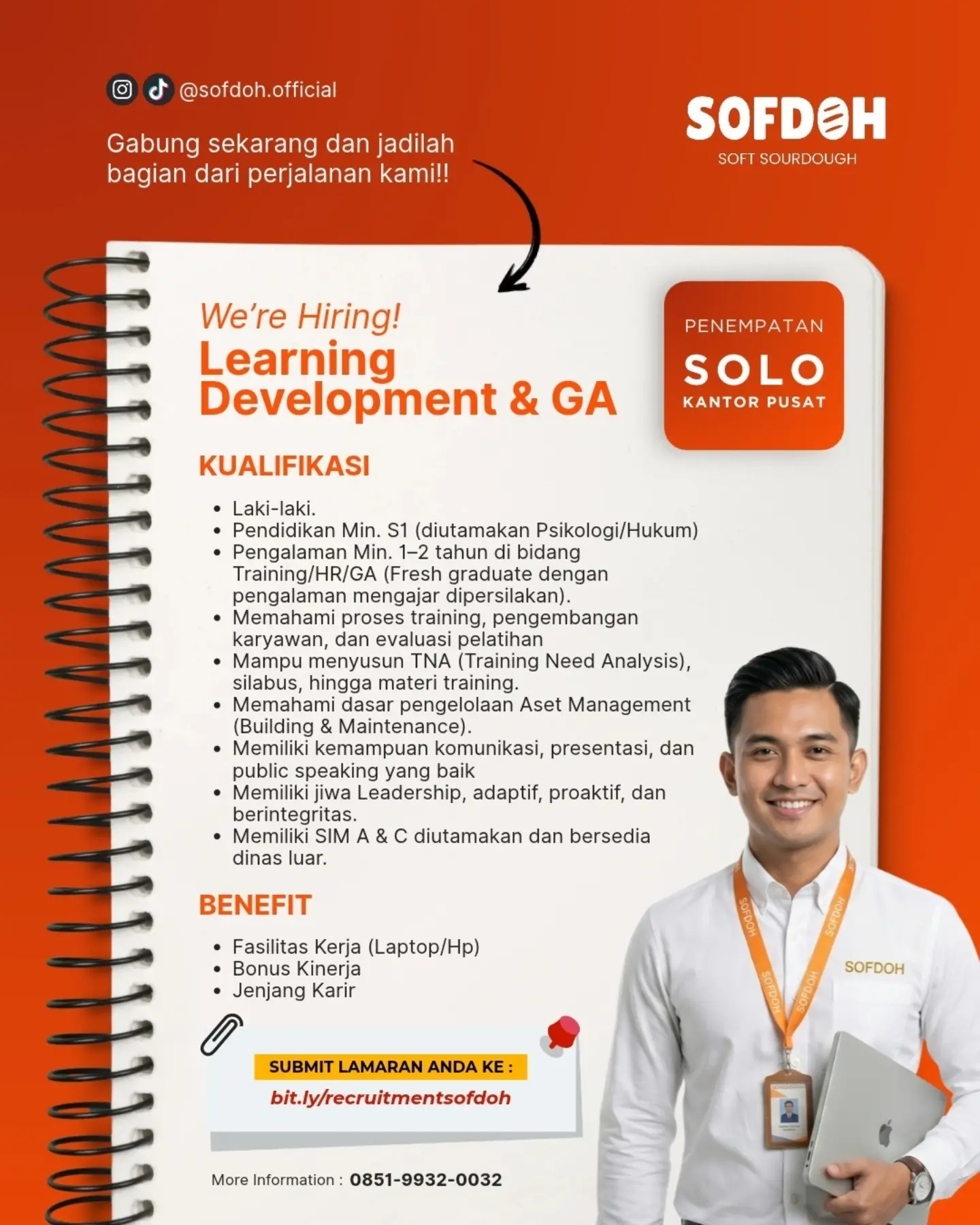 Poster Lowongan Kerja SOFDOH (Soft Sourdough) Slide 3