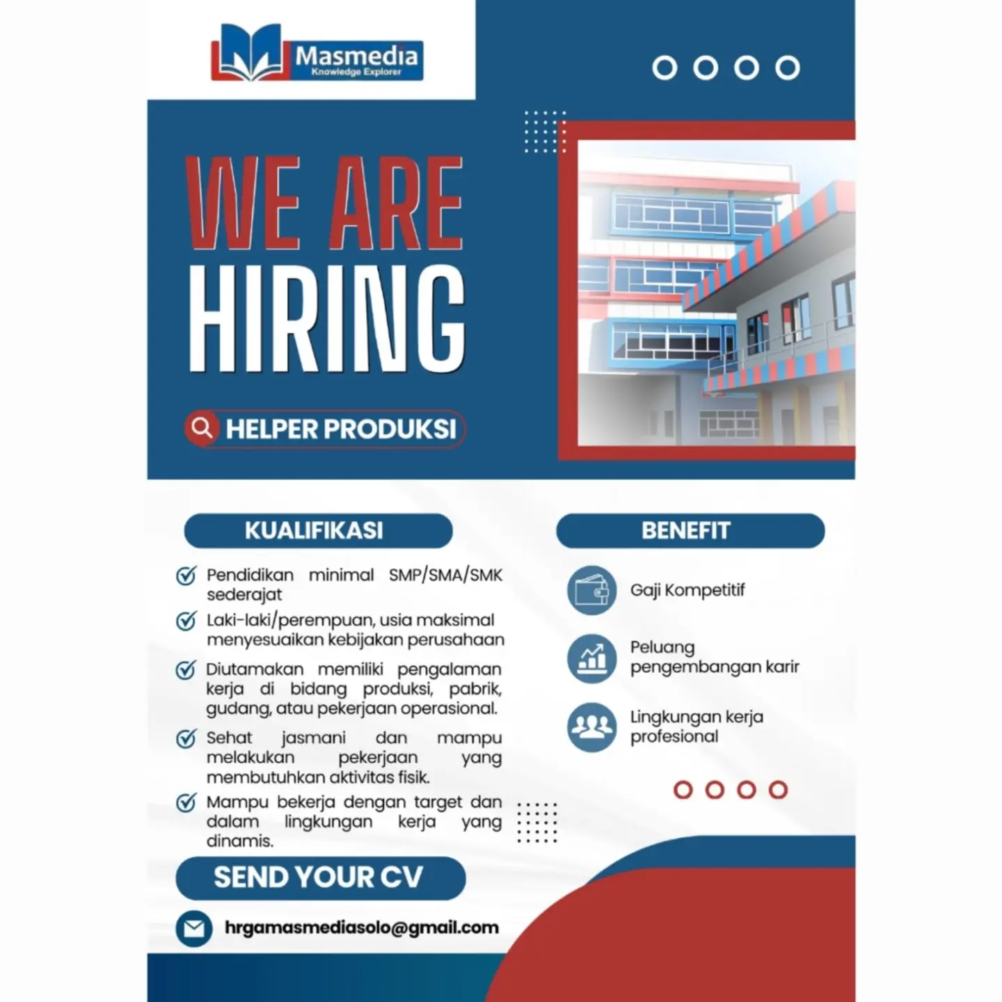 Poster Lowongan Kerja PT Masmedia Buana Pustaka Cabang Solo Slide 3