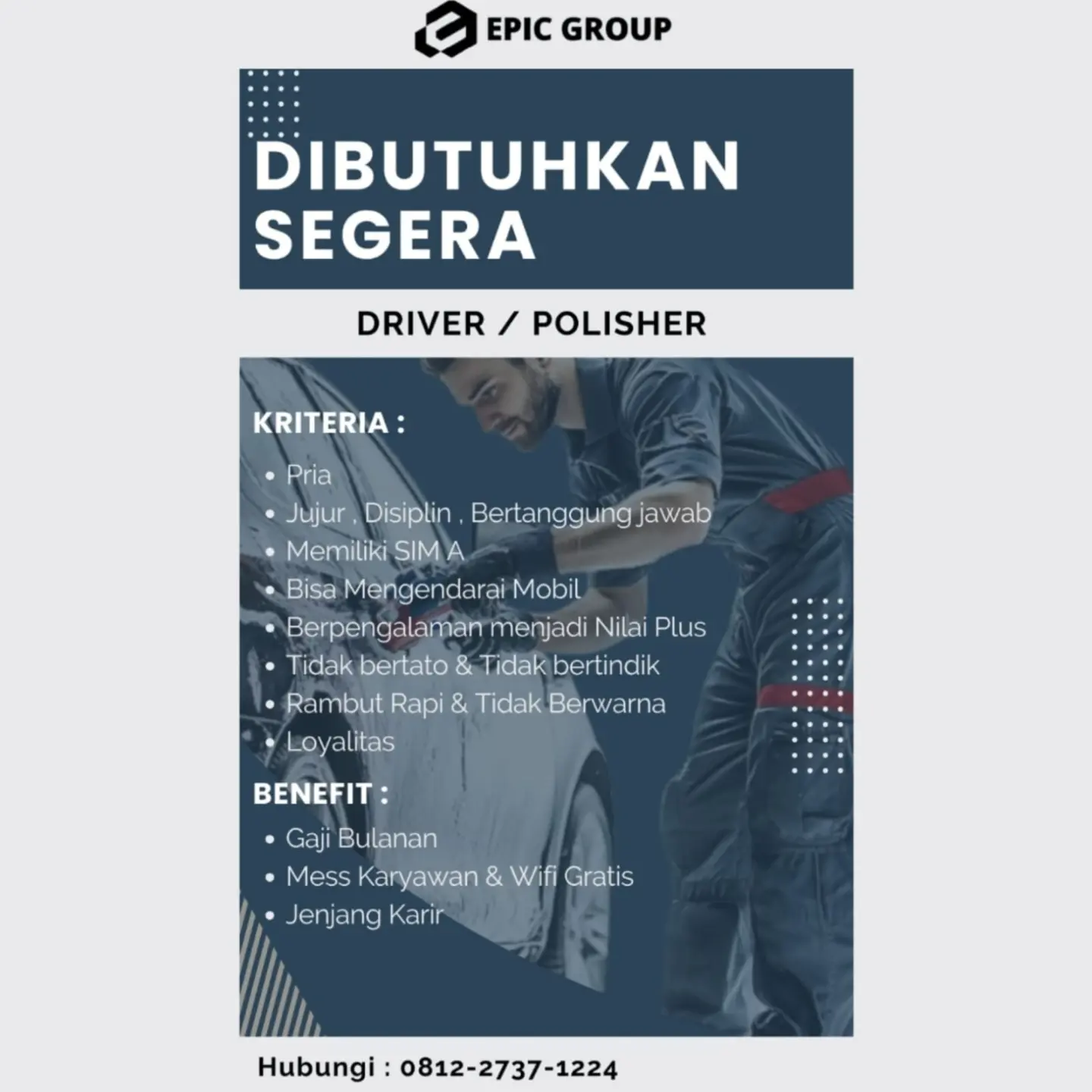 Poster Lowongan Kerja EPIC GROUP Slide 3