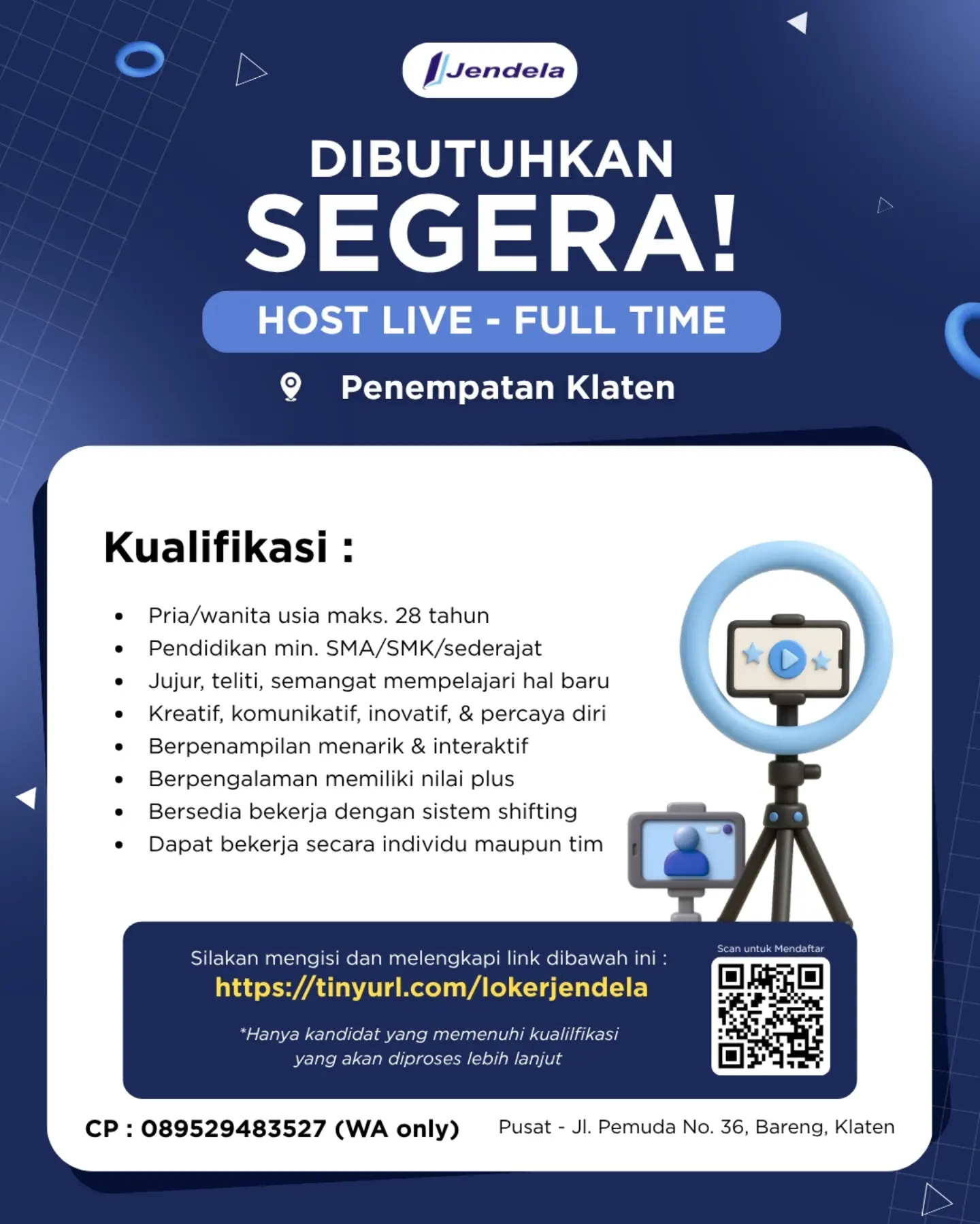 Poster Lowongan Kerja Jendela Slide 3