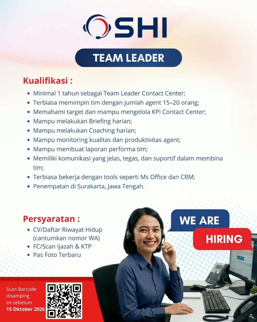 Poster Lowongan Kerja SHI — SINAR HAWILA INDAH Slide 3