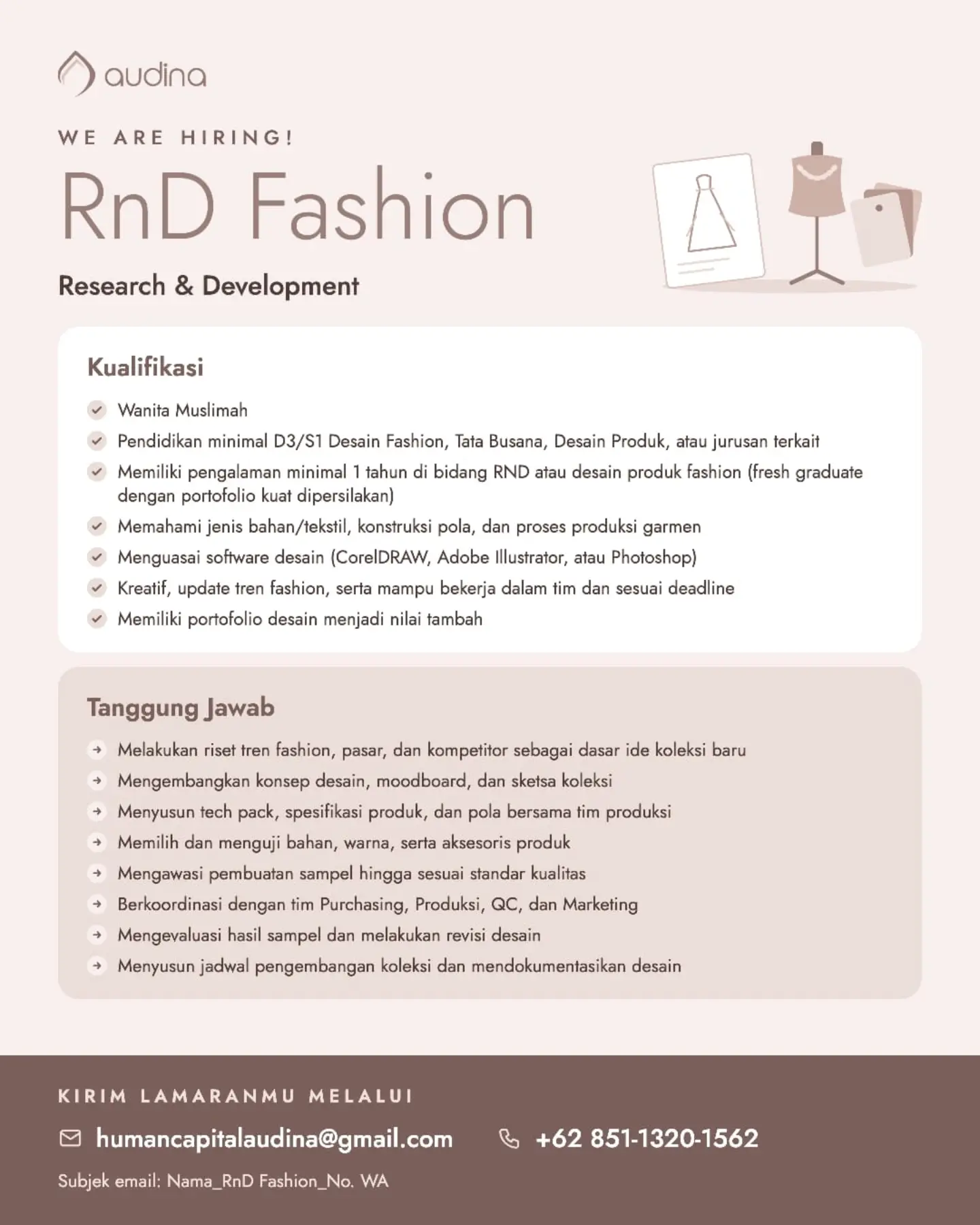 Poster Lowongan Kerja Audina Slide 3