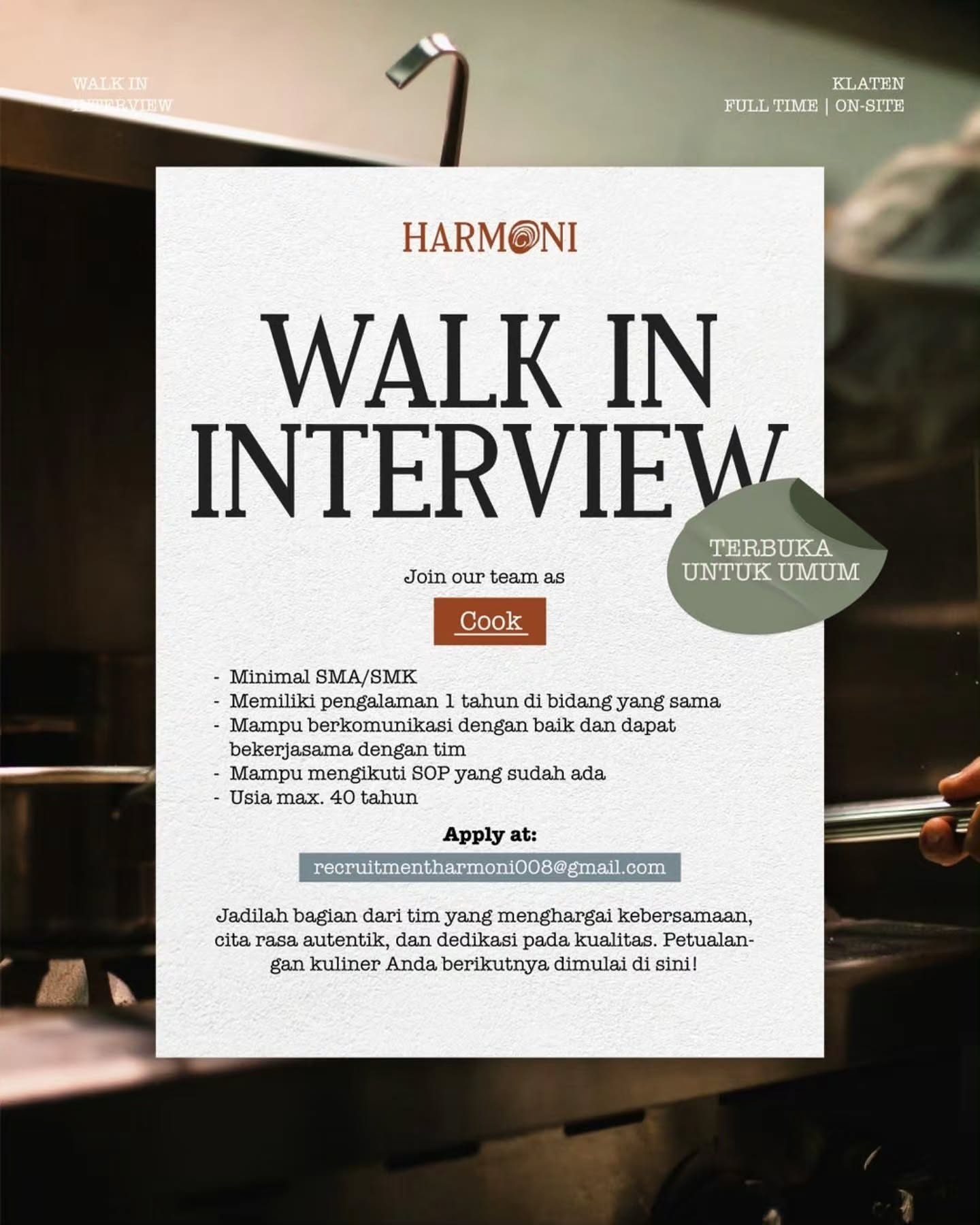 Poster Lowongan Kerja Harmoni Slide 4