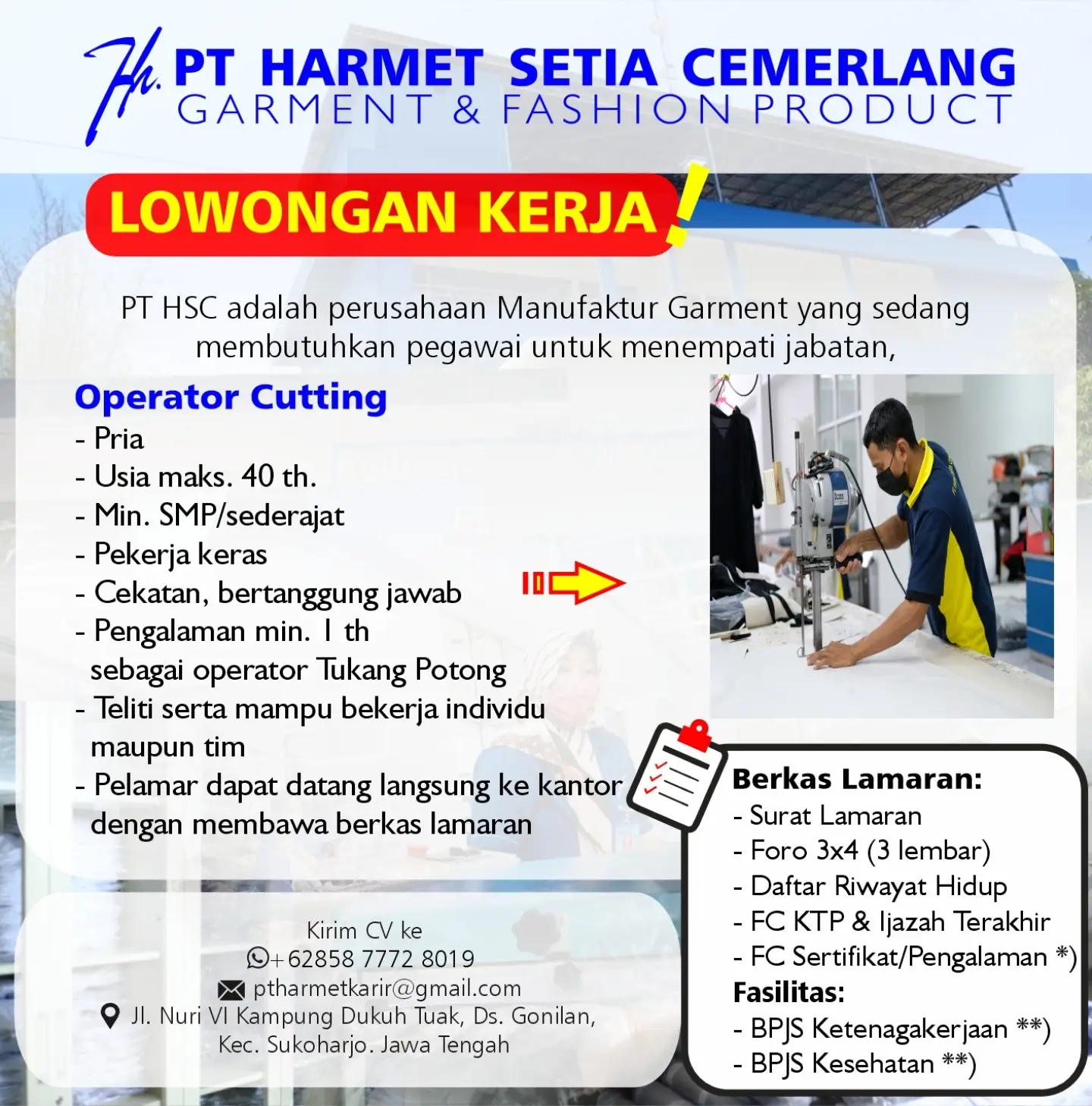 Poster Lowongan Kerja PT Harmet Setia Cemerlang & PT Harmet Global Defence Slide 4