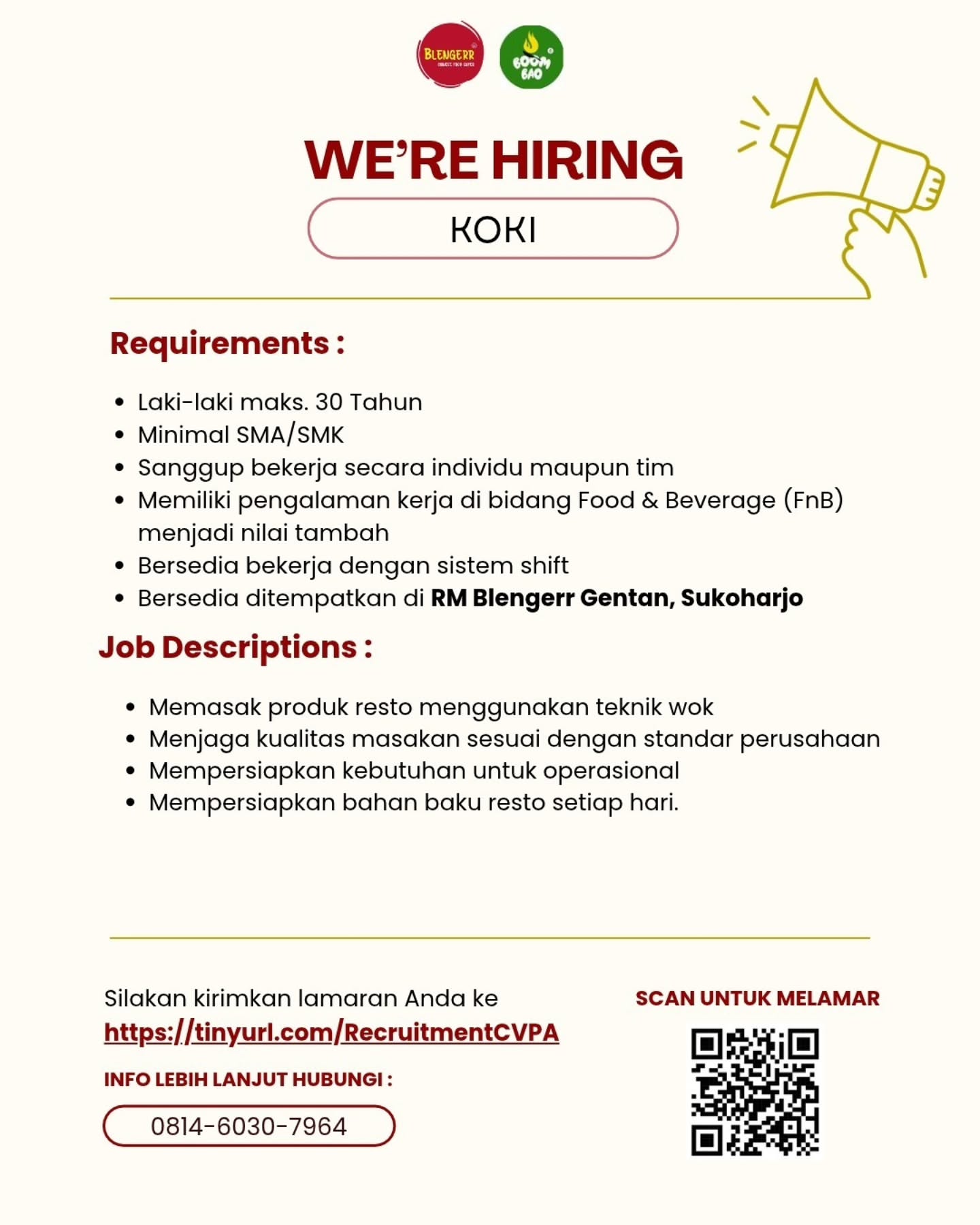 Poster Lowongan Kerja CV Pesta Abadi Slide 4