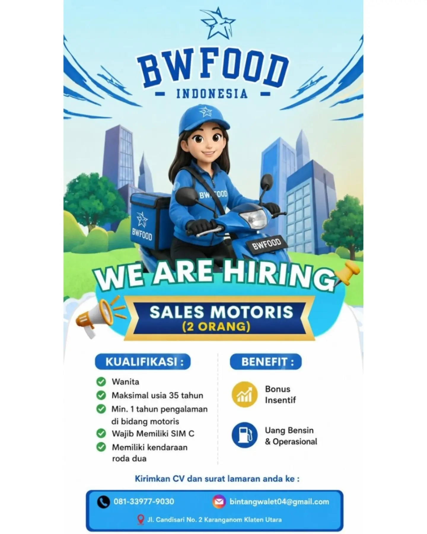 Poster Lowongan Kerja BW Food Indonesia Slide 4