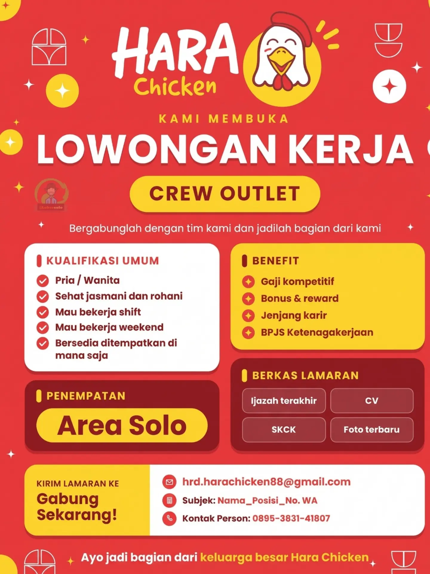 Poster Lowongan Kerja Hara Chicken Slide 4