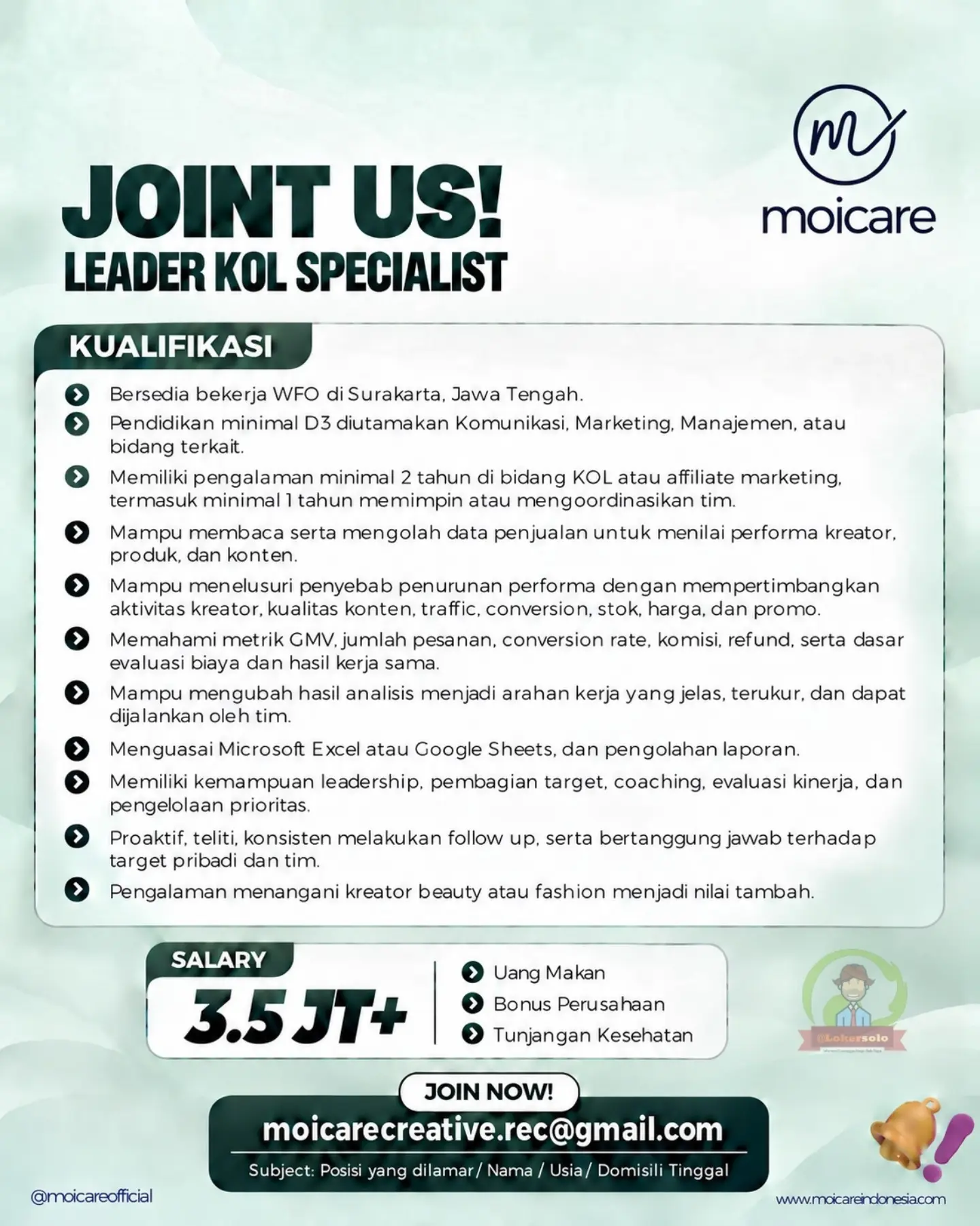 Poster Lowongan Kerja Moicare Slide 4