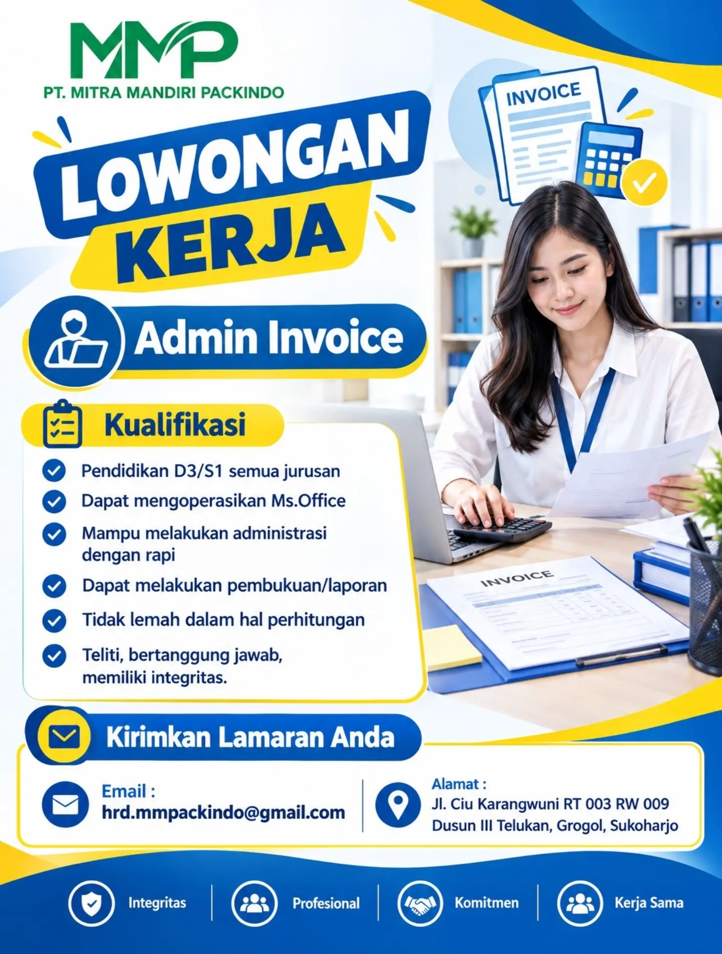 Poster Lowongan Kerja PT Mitra Mandiri Packindo Slide 4