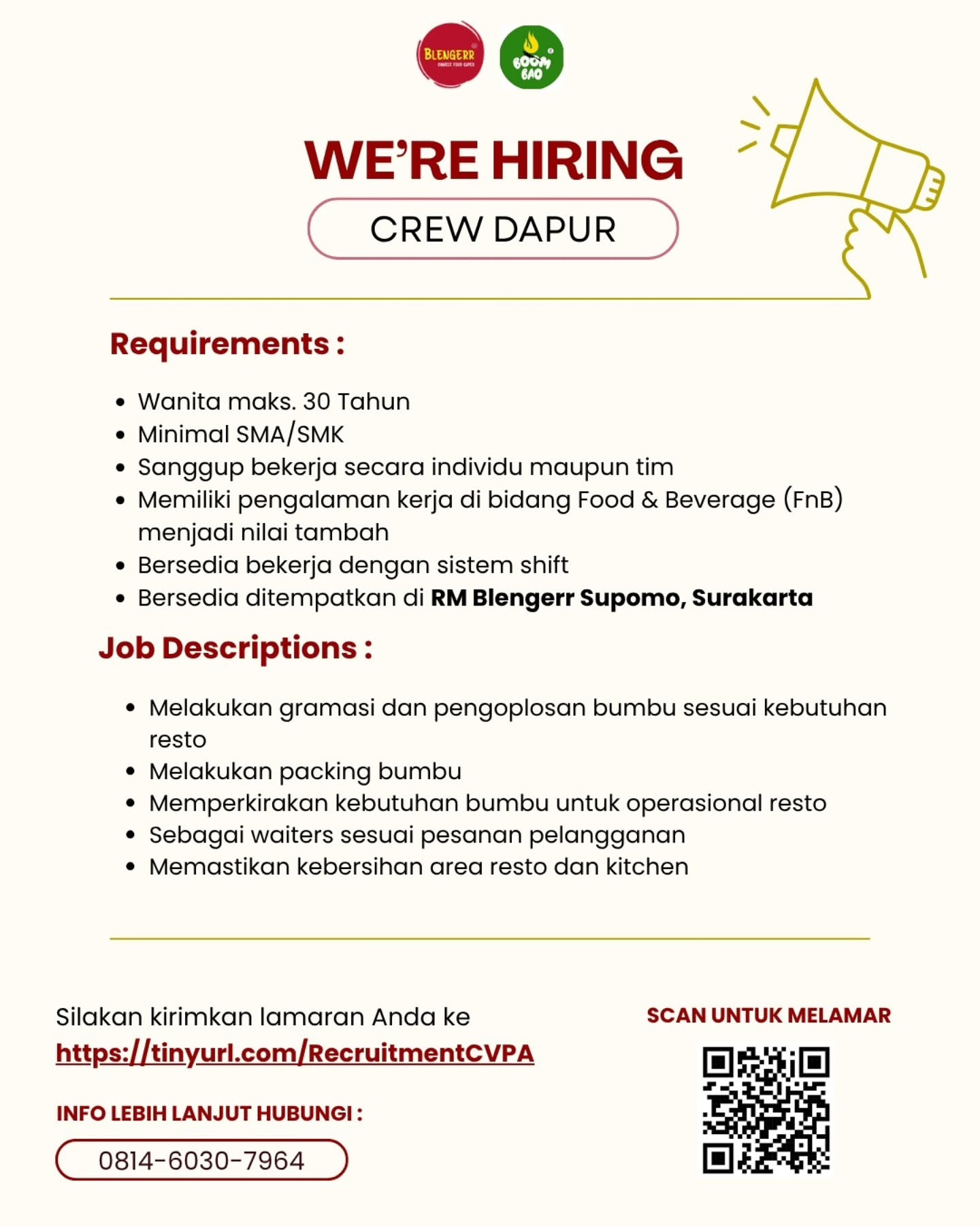 Poster Lowongan Kerja CV Pesta Abadi Slide 5