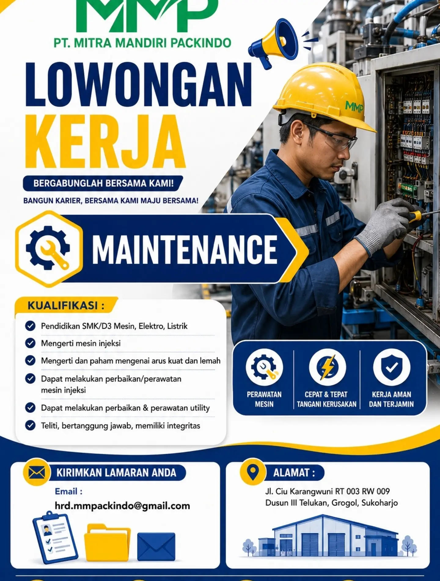 Poster Lowongan Kerja PT Mitra Mandiri Packindo Slide 5