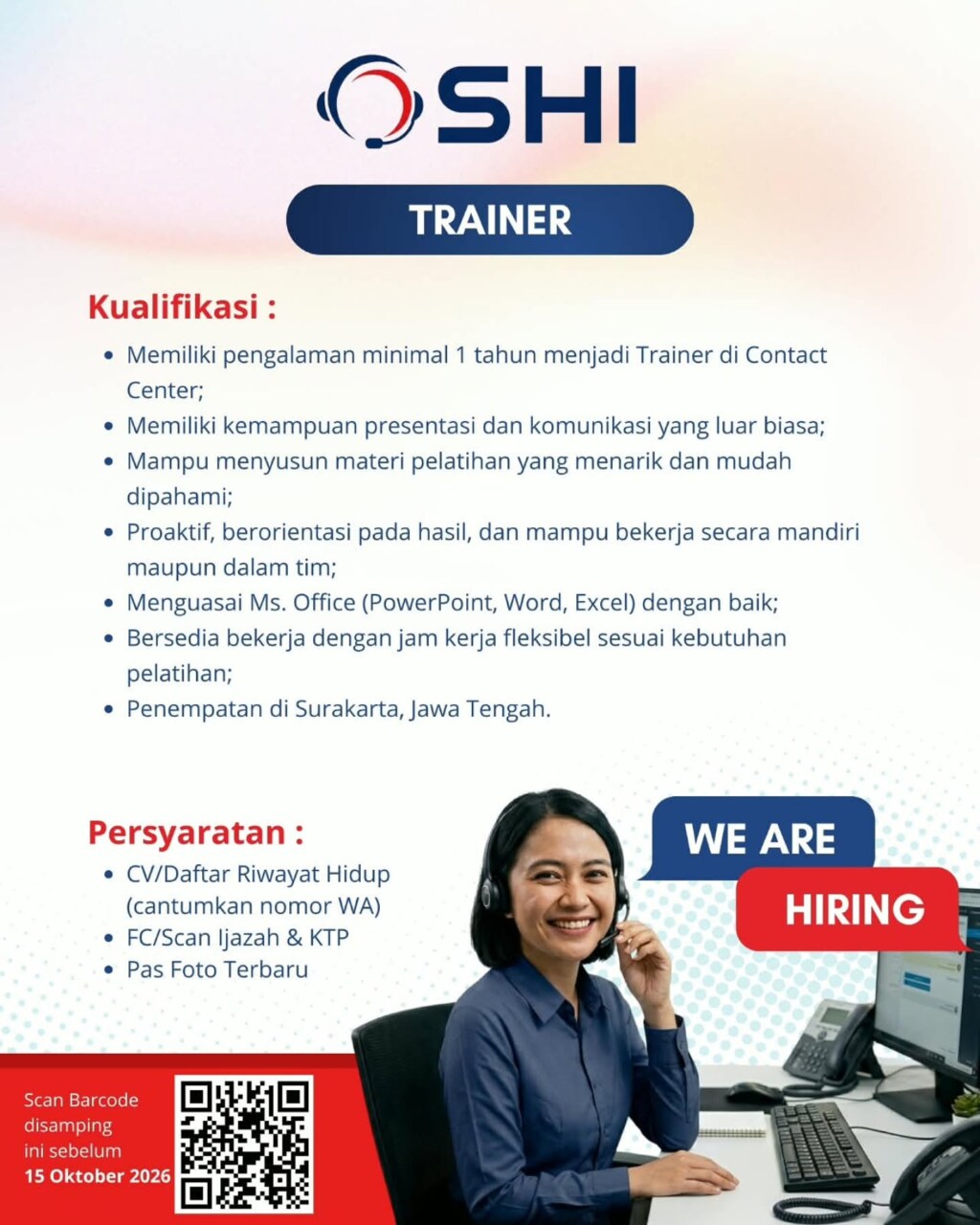 Poster Lowongan Kerja SHI — SINAR HAWILA INDAH Slide 6