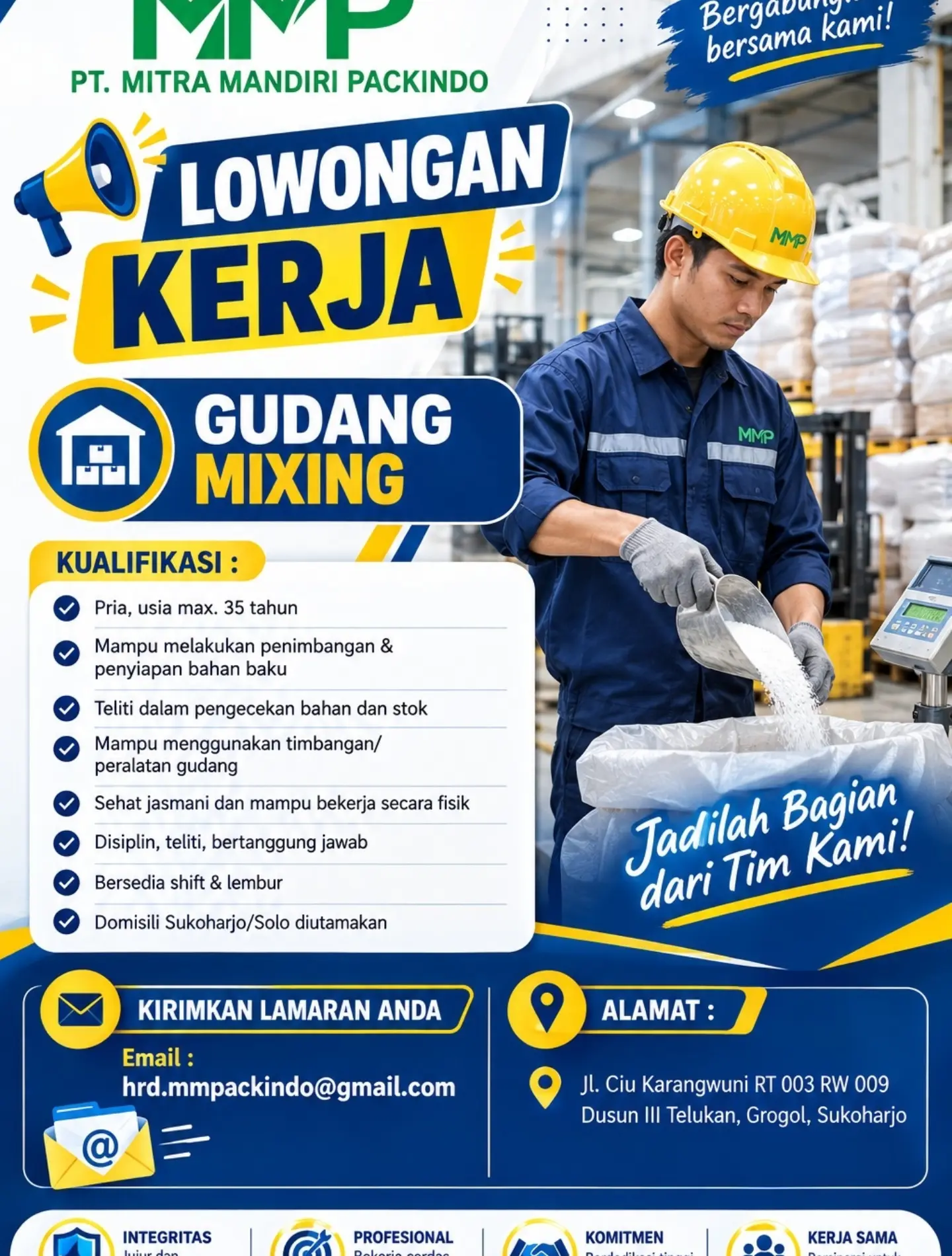 Poster Lowongan Kerja PT Mitra Mandiri Packindo Slide 6