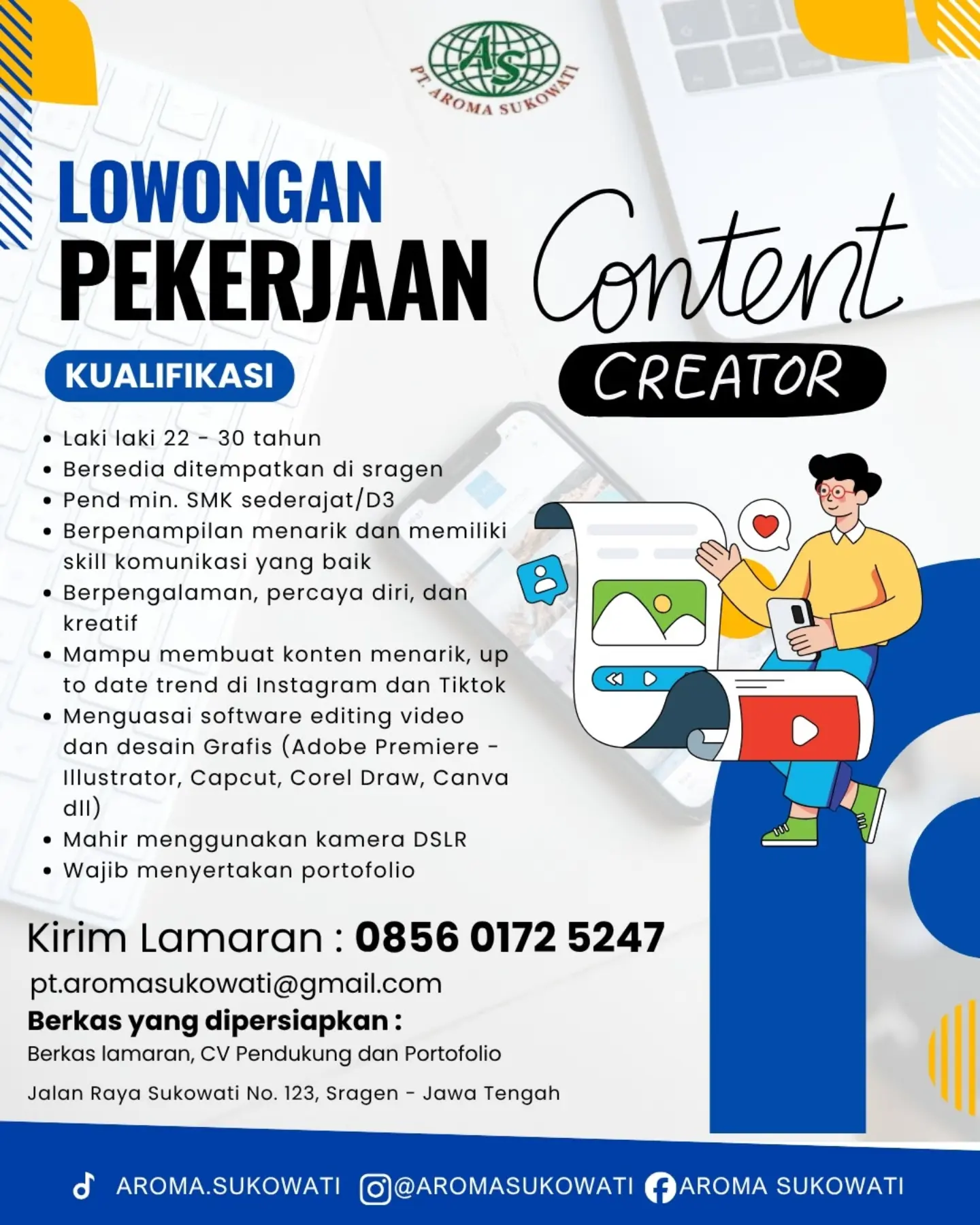 Poster Lowongan Kerja PT Attin Sigaret Indonesia & Taroma Sukowati Slide 6