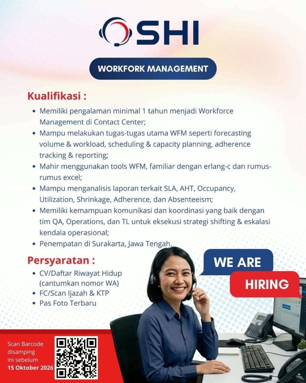Poster Lowongan Kerja SHI — SINAR HAWILA INDAH Slide 7