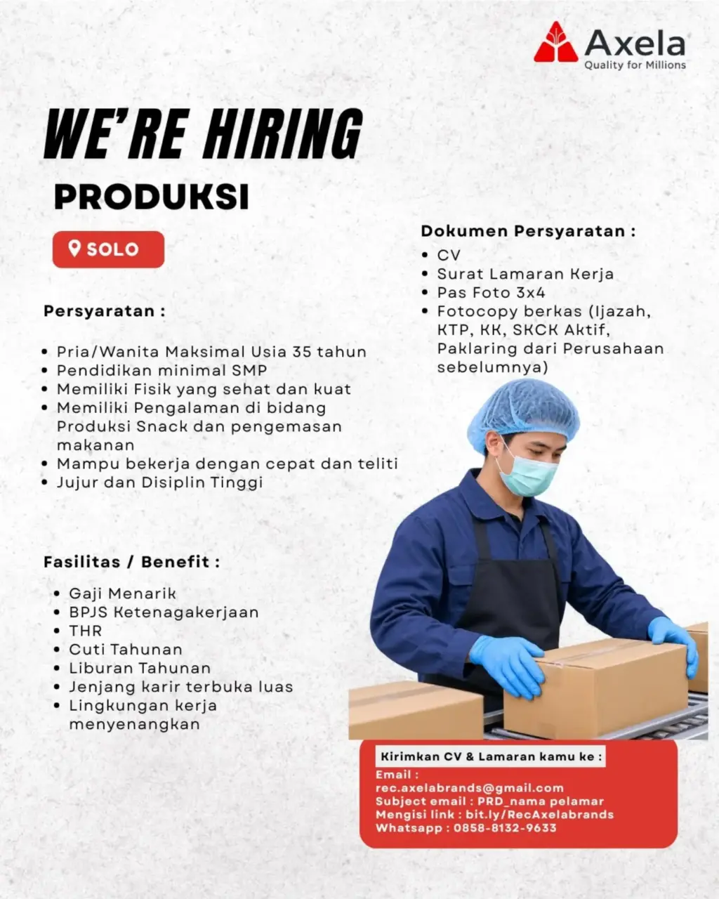 Poster Lowongan Kerja Axela Slide 7