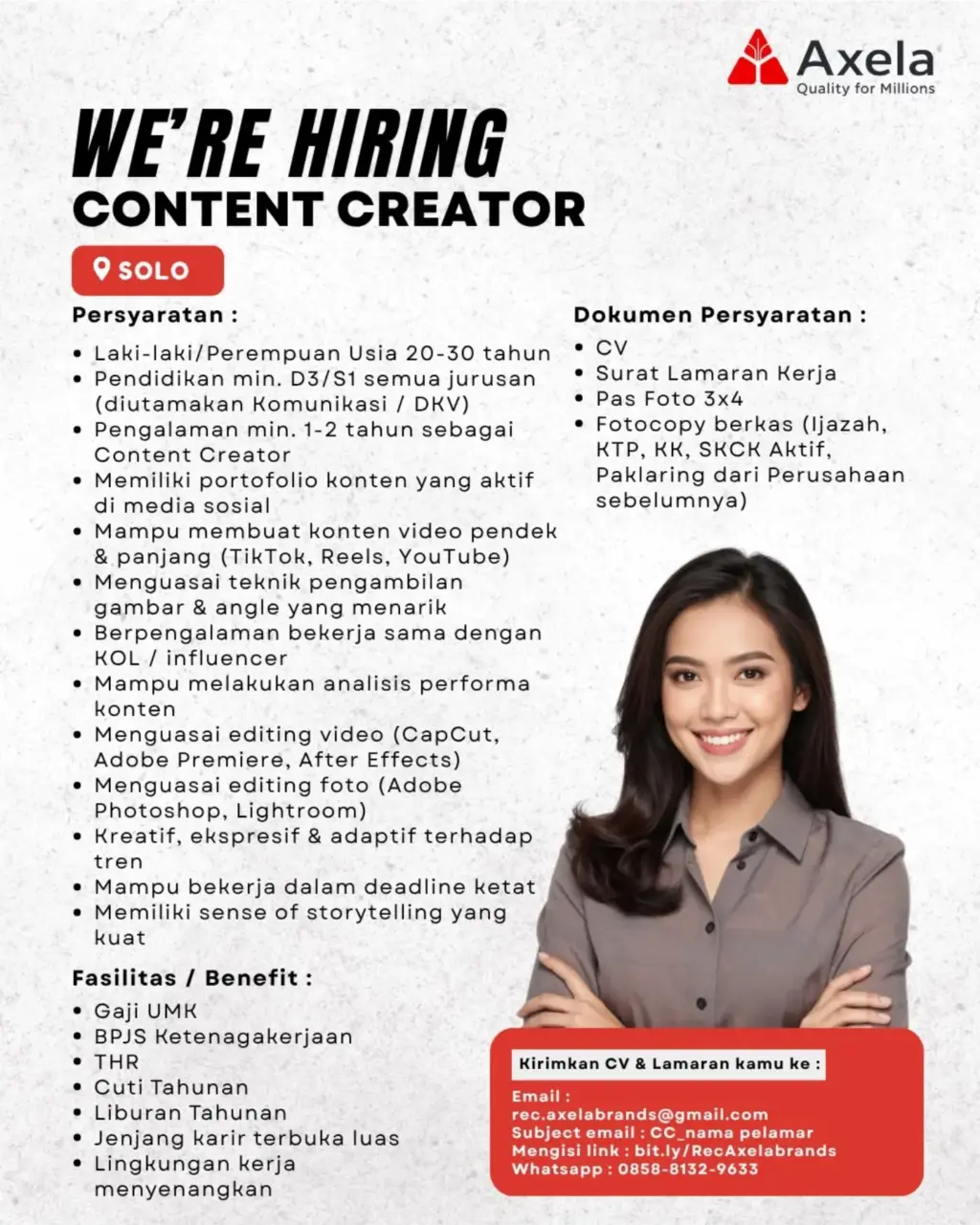 Poster Lowongan Kerja Axela Slide 8